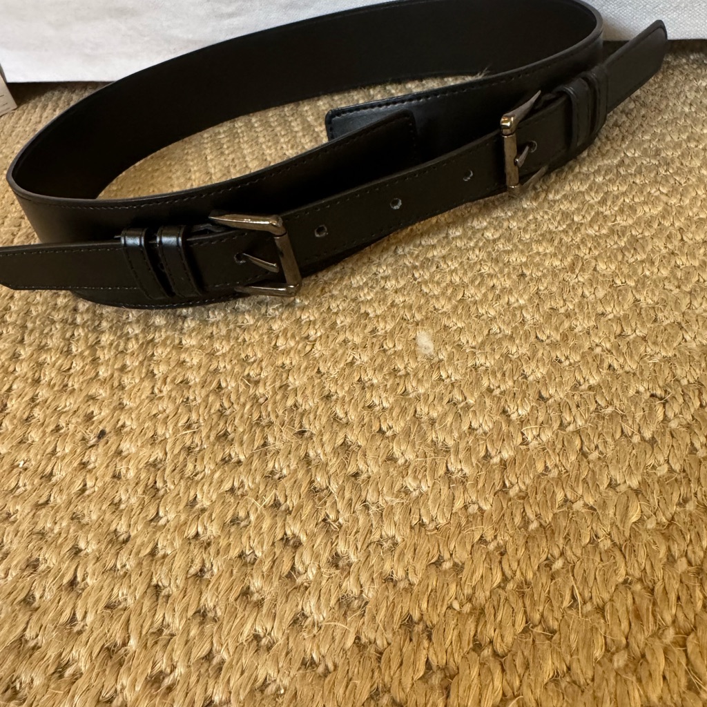 Barneys New York Black Adjustable Waist-Not Available